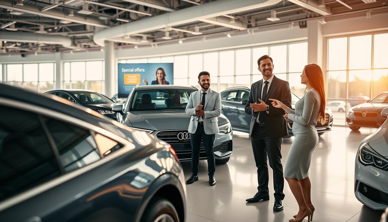 W salonach samochodowych